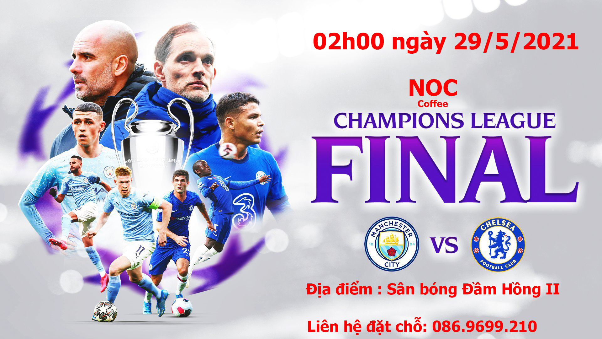 Offline chung kết Champions League 2021 Chelsea vs Man City