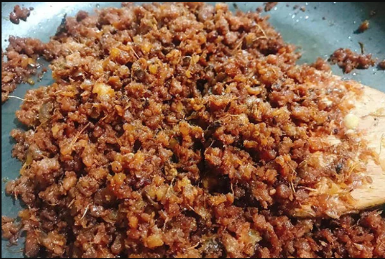 Mắm tép chưng thịt