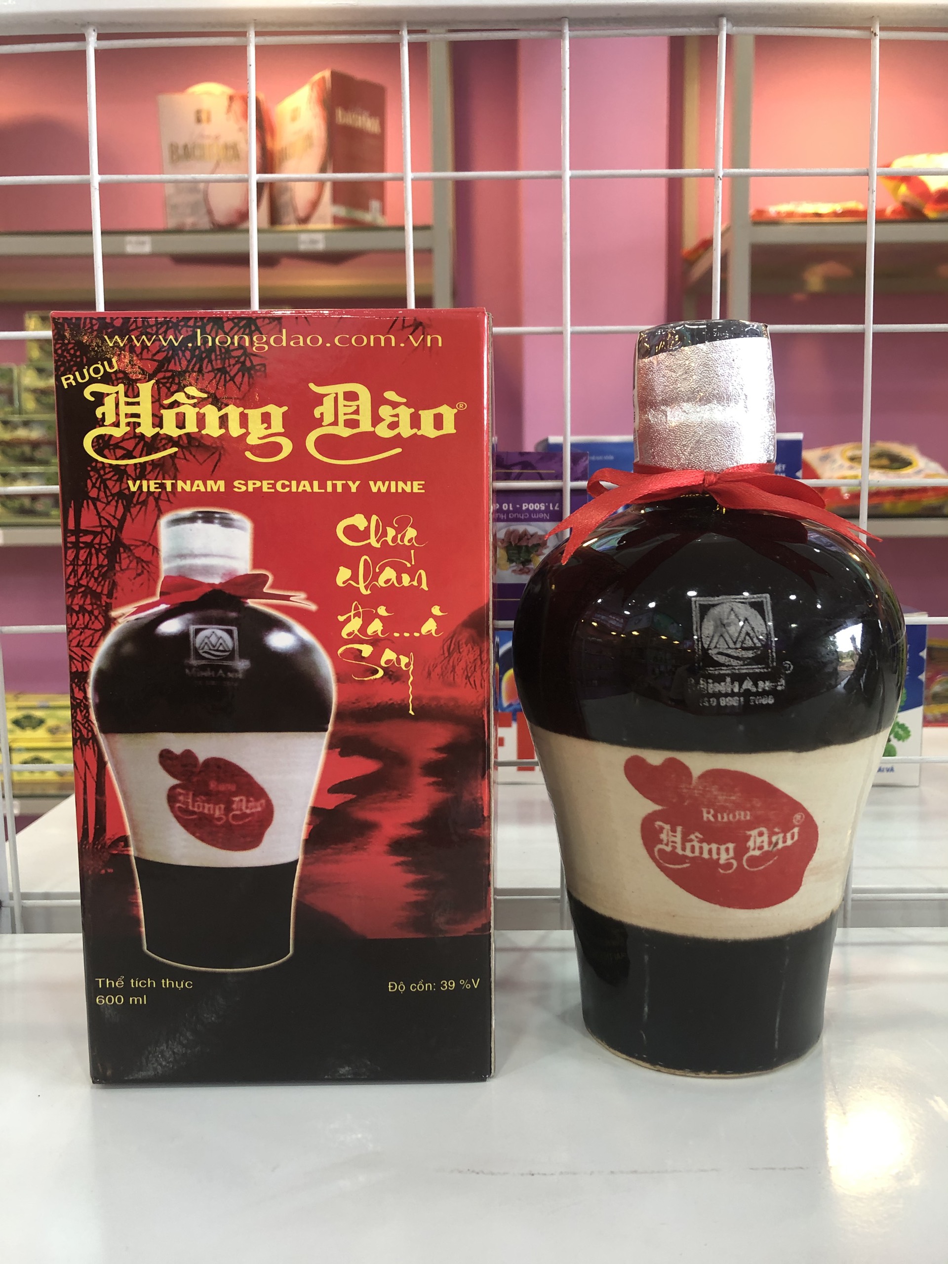 chum ruou hong dao 600ml