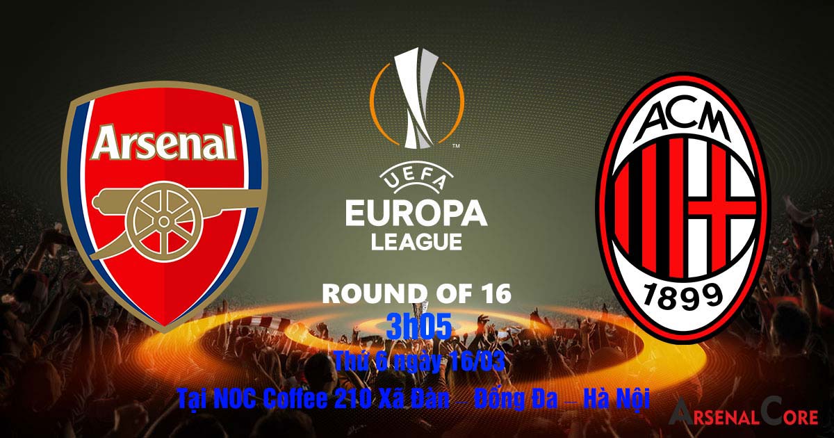 ARSENAL VS AC MILAN EUROPA LEAGUE