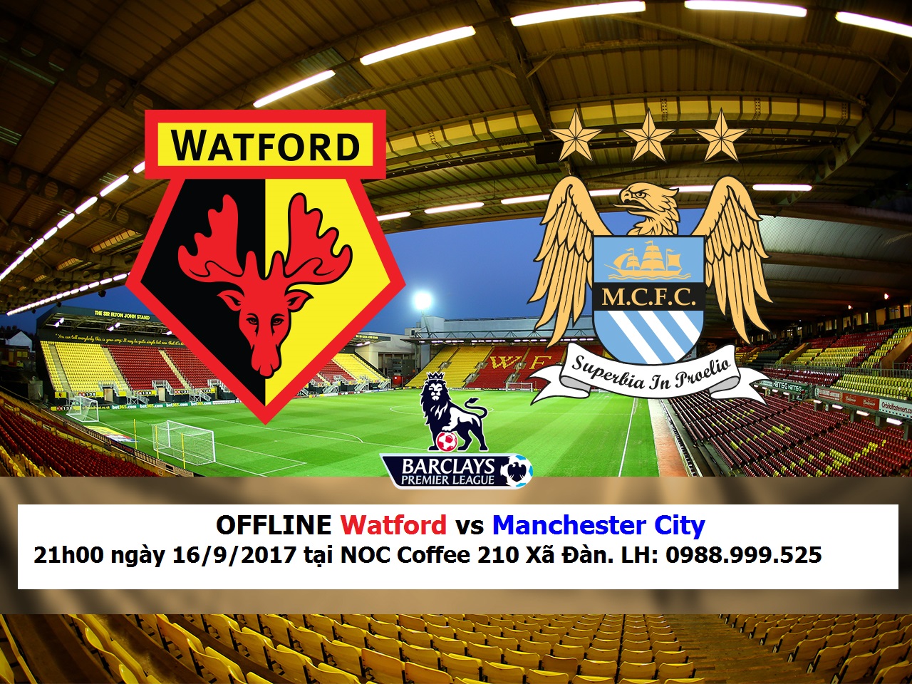 cafe bong da offline mancity vs watford