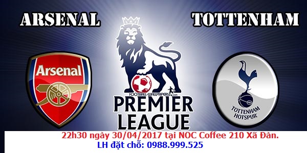 qu&aacute;n cafe chiếu b&oacute;ng đ&aacute; asernal vs totenham