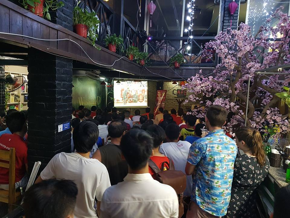 địa điểm xem bóng đá fan mu