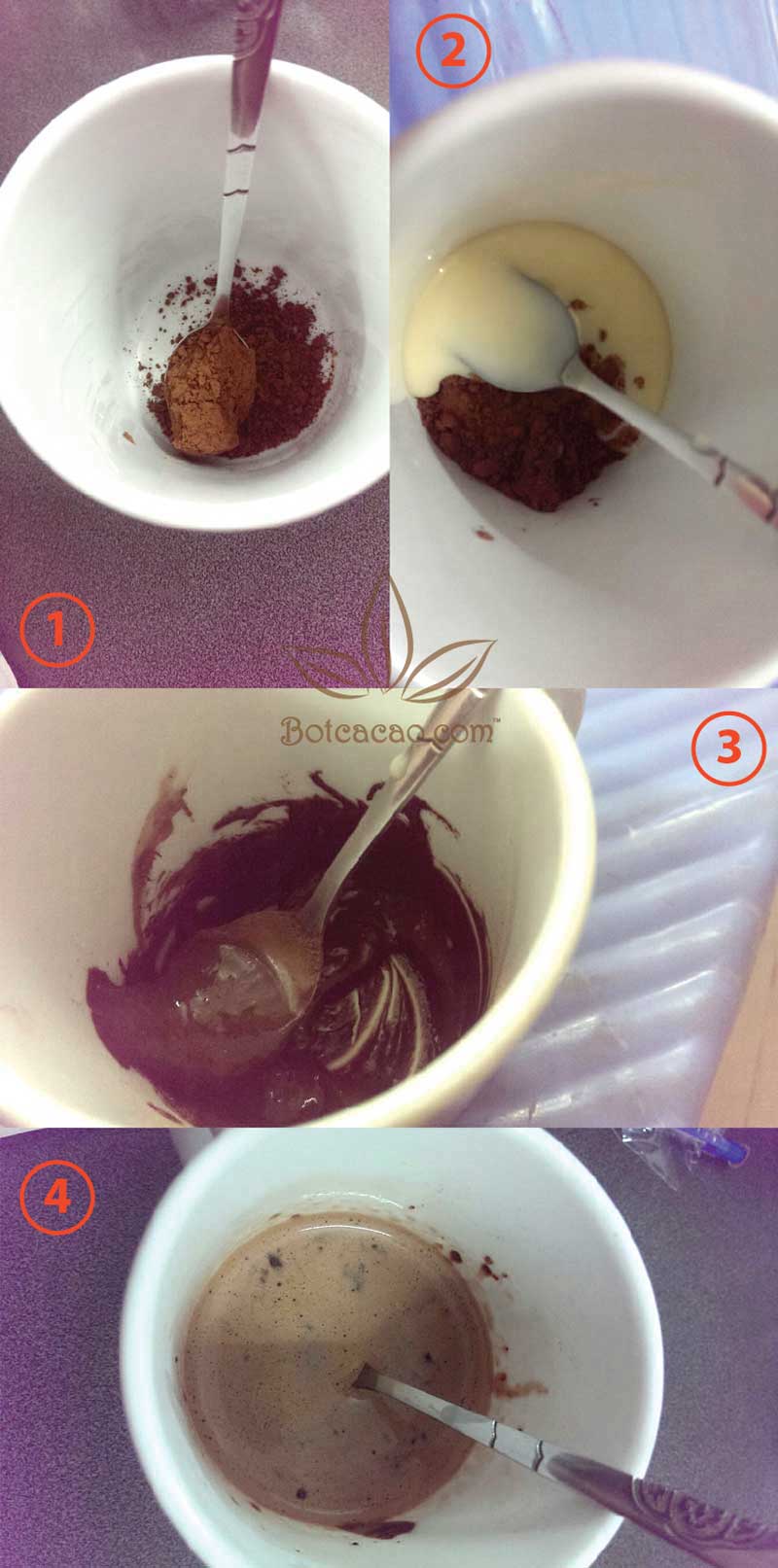 hướng dẫn pha cacao ngon