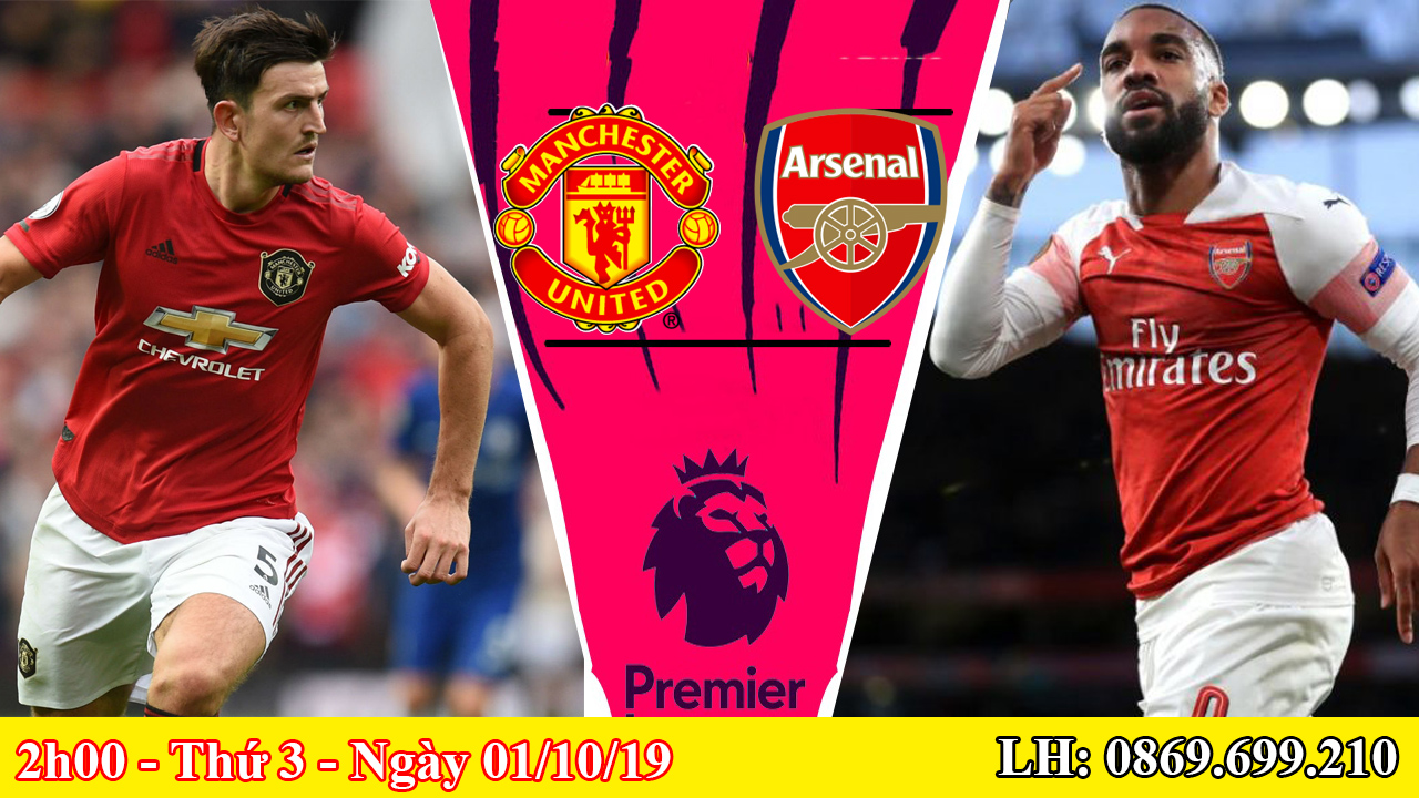 Xem trận Man Utd - Arsenal Vòng 7 Ngoại Hạng Anh