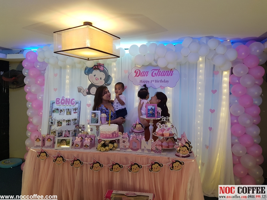 quán cafe tổ chức sinh nhật cho bé